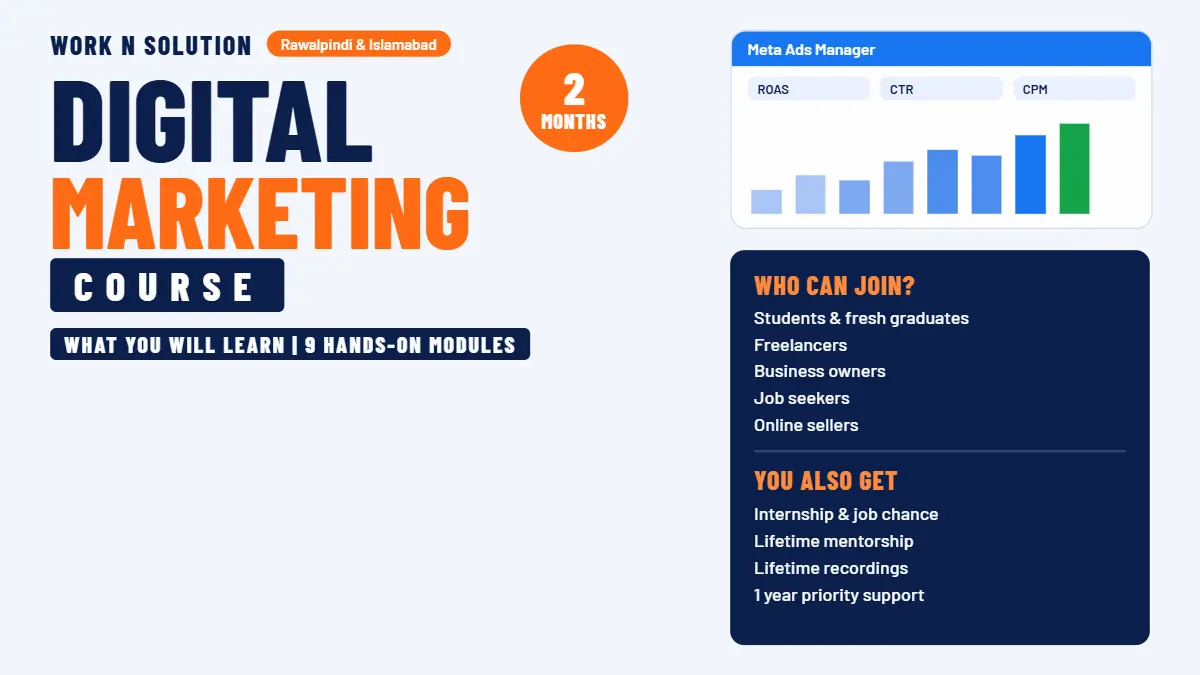 digital marketing course in Rawalpindi Islamabad
