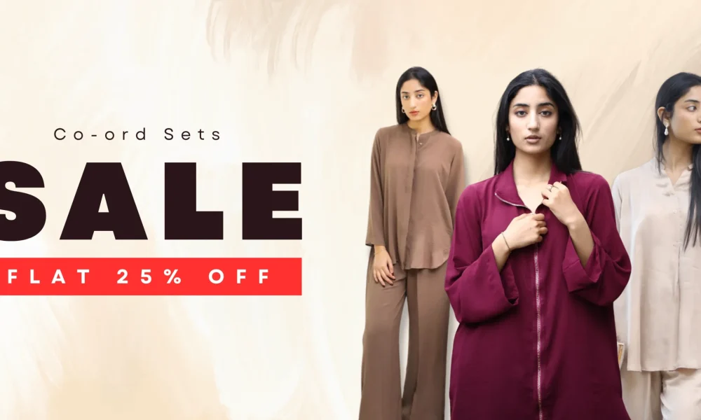 Brown and Pink Simple Sale Promo Banner 3